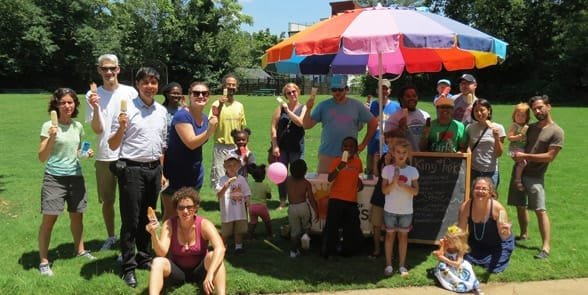 Foto von Park Pride-Freiwilligen