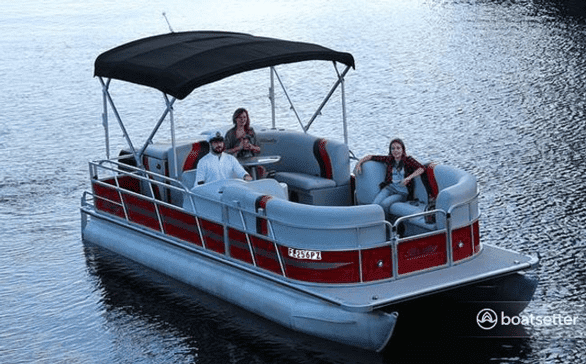 Foto van een Boatsetter pontonboot