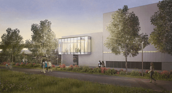 Artistieke weergave van de nieuwe Benaroya-vleugel van het Tacoma Art Museum