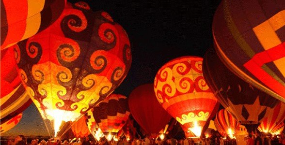 Photo de l'éclat du ballon Balloon Fiesta