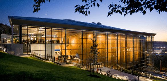 Foto van het Curtis R. Priem Centrum voor Experimentele Media en Podiumkunsten