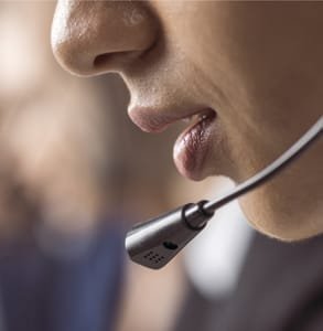 Foto di un volontario del call center