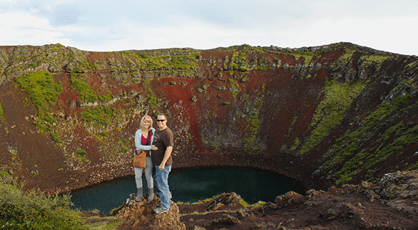 Photo de Jennifer et Tim au Cercle d'Or d'Islande