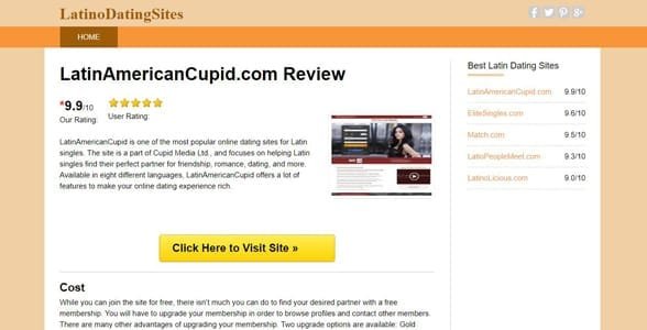 LatinoDatingSites.org incelemesinin ekran görüntüsü