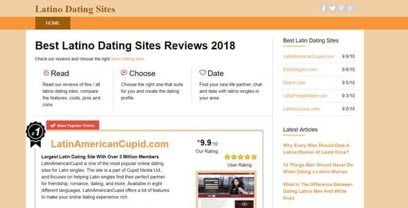 LatinoDatingSites.org'un ekran görüntüsü