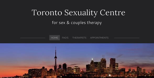 Screenshot der Website des Toronto Sexuality Centre