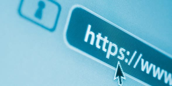 Photo d'une URL sécurisée