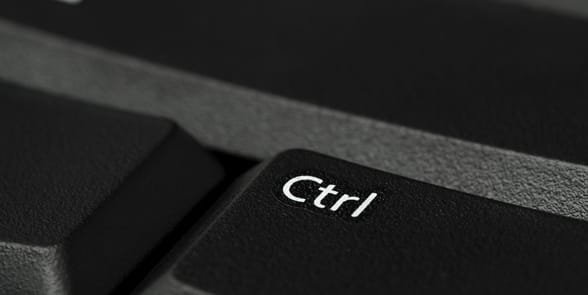 Klavyedeki ctrl düğmesinin fotoğrafı