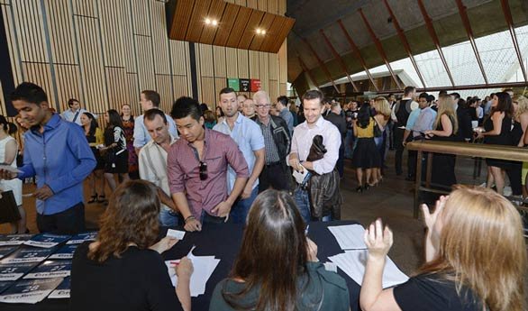 Foto del registro de citas rápidas en el evento de la Ópera de Sydney de CitySwoon