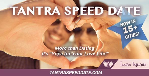Foto eines Tantra Speed Date Flyers