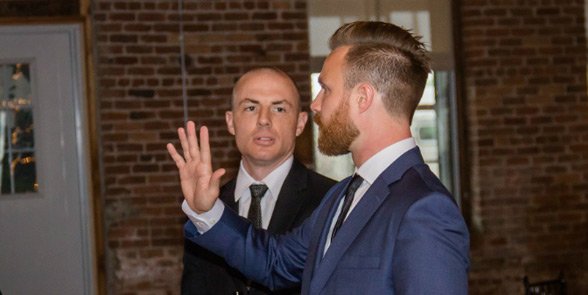 Photo des co-fondateurs de LFGdating Casey Tebo et Patrick Rafferty