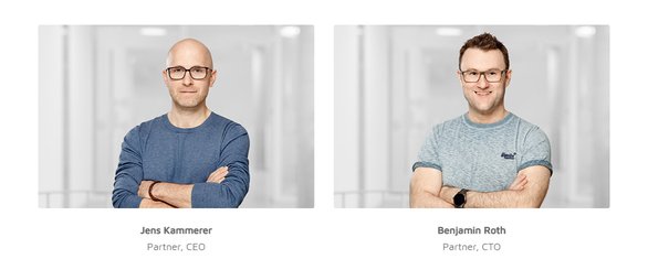 Foto der Jaumo-Gründer Jens Kammerer und Benjamin Roth