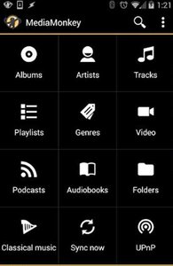 Capture d'écran de l'application MediaMonkey