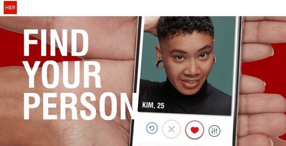 Screenshot der Homepage von HER