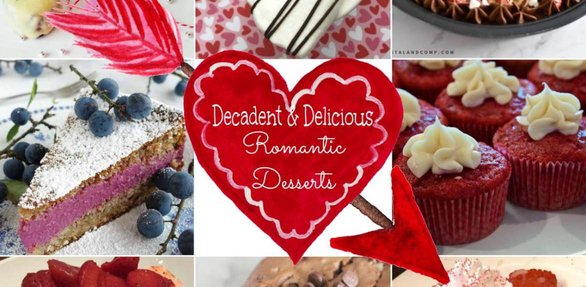 Capture d'écran de la section des desserts de la Saint-Valentin