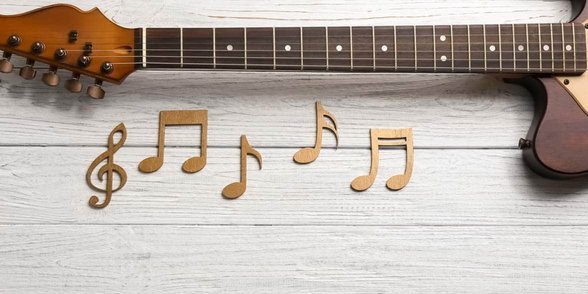 Photo d'une guitare