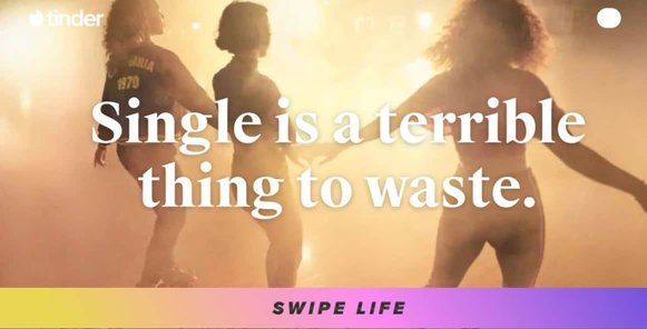Captura de pantalla del sitio web de Tinder