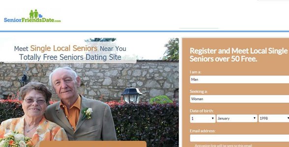 Schermata di SeniorFriendsDate.com