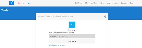 YesIChat'in ekran görüntüsü