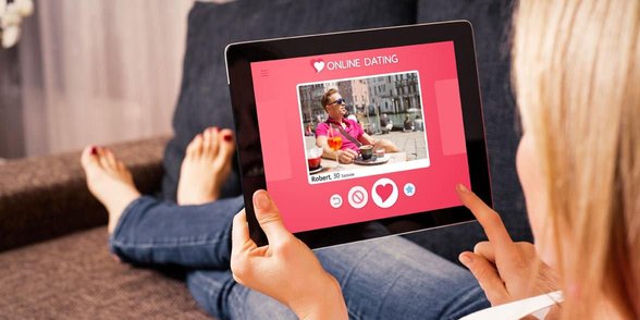 Foto van een vrouw op een datingsite