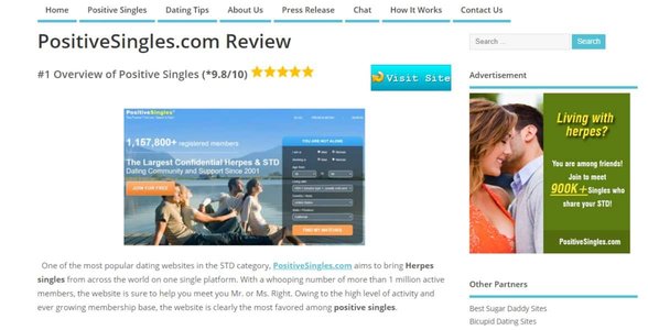 La critique de PositiveSingles