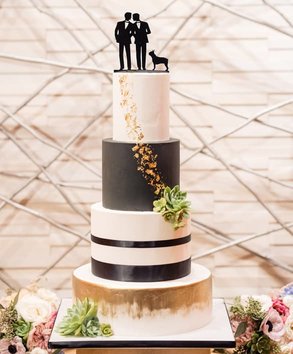 Foto van Sweet Cheeks Baking Company bruidstaart