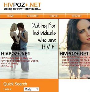Screenshot von HIVPoz.net