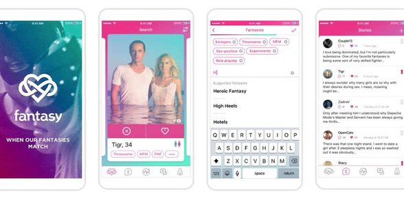 Screenshots der Fantasy-App