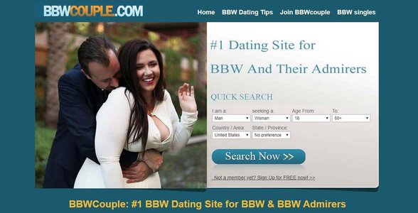 Screenshot von BBWCouple.com