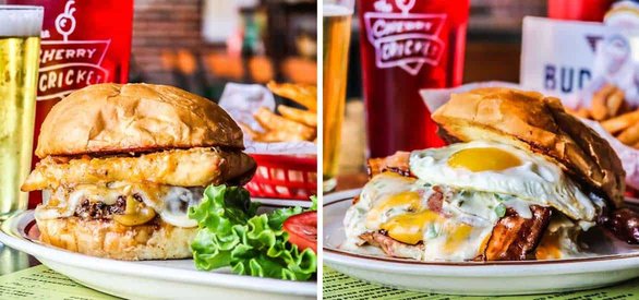 Foto's van hamburgers van The Cherry Cricket