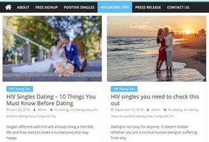 Snímek obrazovky z HIVPositiveDatingSites.org