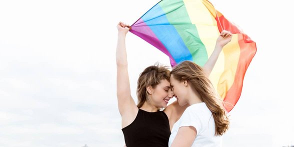 Photo de couple de lesbiennes