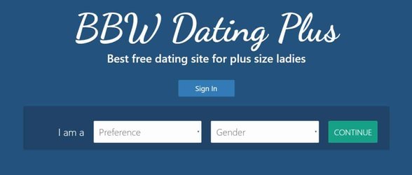 Capture d'écran de BBWDatingPlus.com