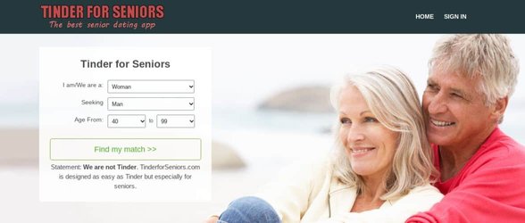 Schermata di TinderForSeniors