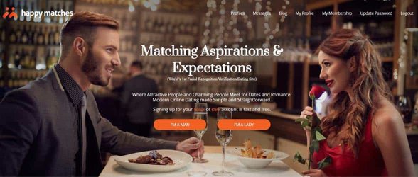 Screenshot van HappyMatches