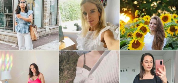 Foto van vrouwen die Lost Stock-kleding dragen
