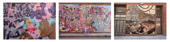 Screenshot von Wandgemälden in der Innenstadt von Memphis