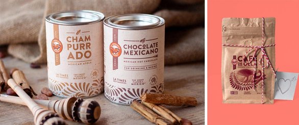 Collage der Produkte von La Monarca Bakery & Cafe